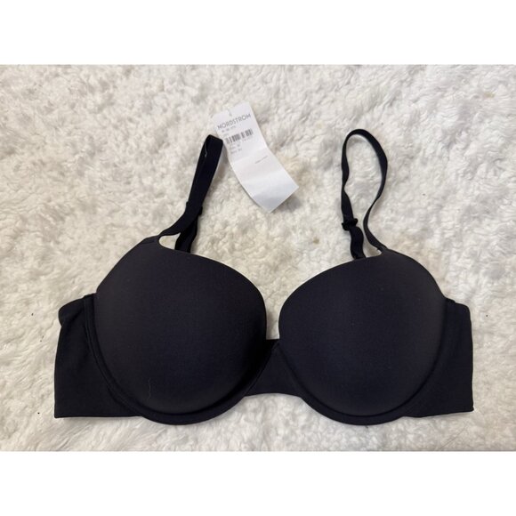 Skims Women's Ultimate Push Up Plunge Bra 38C Black NWT - Picture 1 of 5